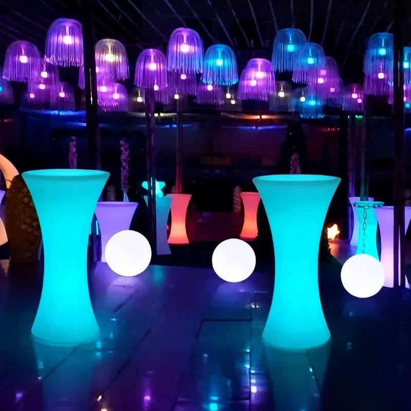 Illuminated Table Remote-Controlled RGB Dimmable USB Rechargeable & Solar
