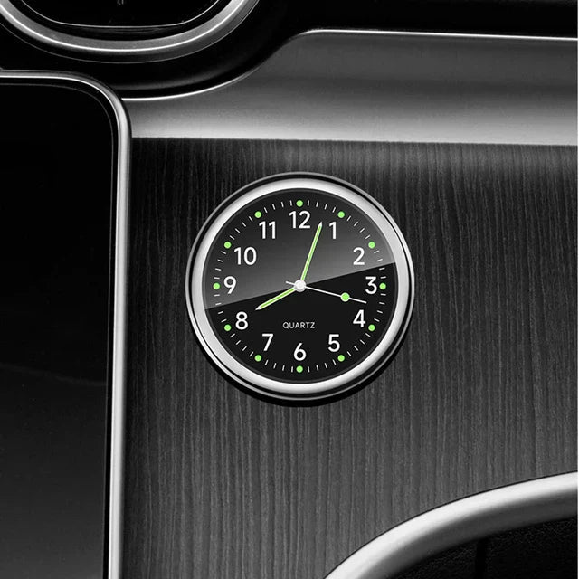 Illuminated Waterproof Metal Vehicle Clock (Dashboard/Handlebar Mount)