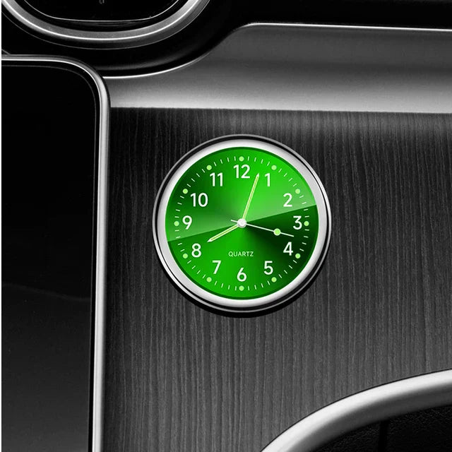 Illuminated Waterproof Metal Vehicle Clock (Dashboard/Handlebar Mount)