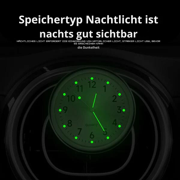 Illuminated Waterproof Metal Vehicle Clock (Dashboard/Handlebar Mount)