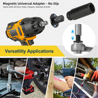 Impact Socket Adapter Set Low-Profile Magnetic Set of 4