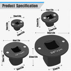 Impact Socket Adapter Set Low-Profile Magnetic Set of 4