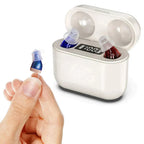 In-Ear Hearing Amplifier Rechargeable Noise Reduction 20-Hour Battery