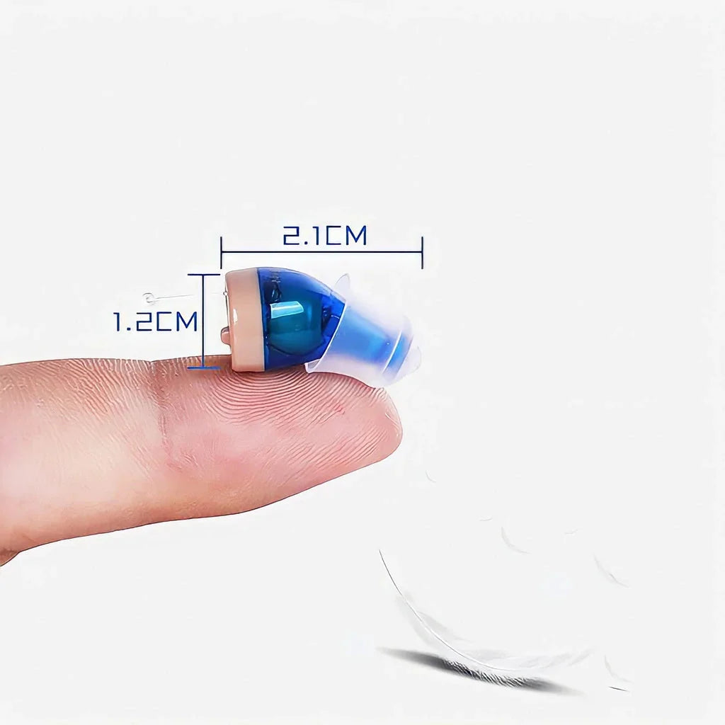 In-Ear Hearing Amplifier Rechargeable Noise Reduction 20-Hour Battery