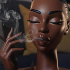 Incense Burner Backflow Black Woman Head Handcrafted Resin