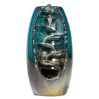 Incense Burner Ceramic Backflow Smoke Waterfall Includes 50 Cones