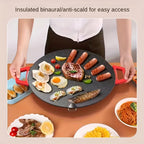 Indoor Electric Grill Smokeless Cast Iron Griddle