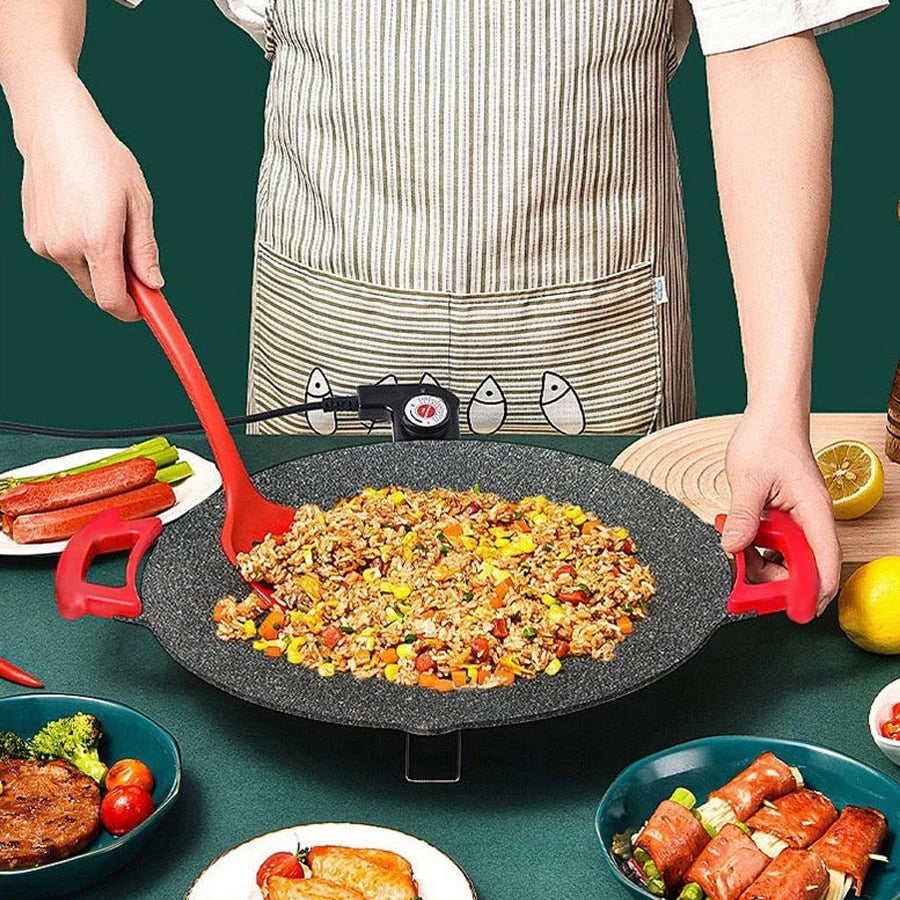 Indoor Electric Grill Smokeless Non-Stick Removable Plate