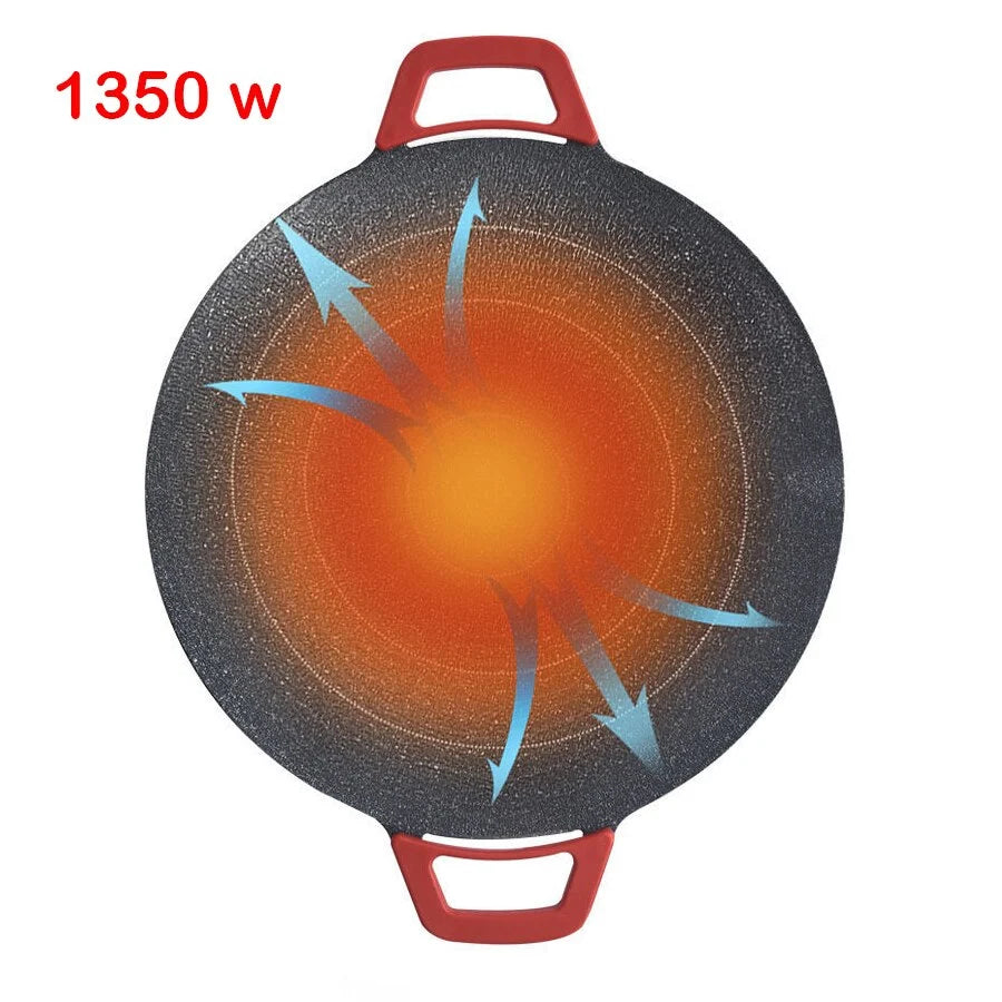 Indoor Electric Grill Smokeless Non-Stick Removable Plate