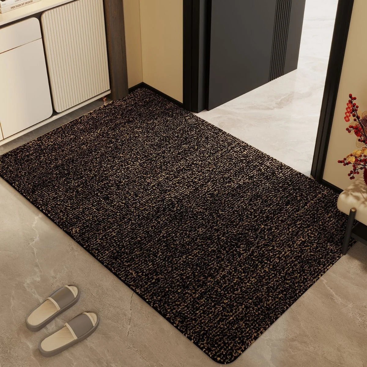 Indoor Floor Mat Plush Textured & Machine Washable