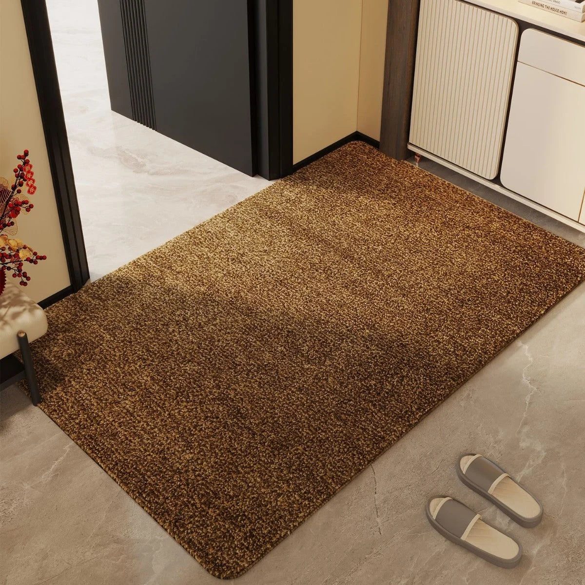 Indoor Floor Mat Plush Textured & Machine Washable