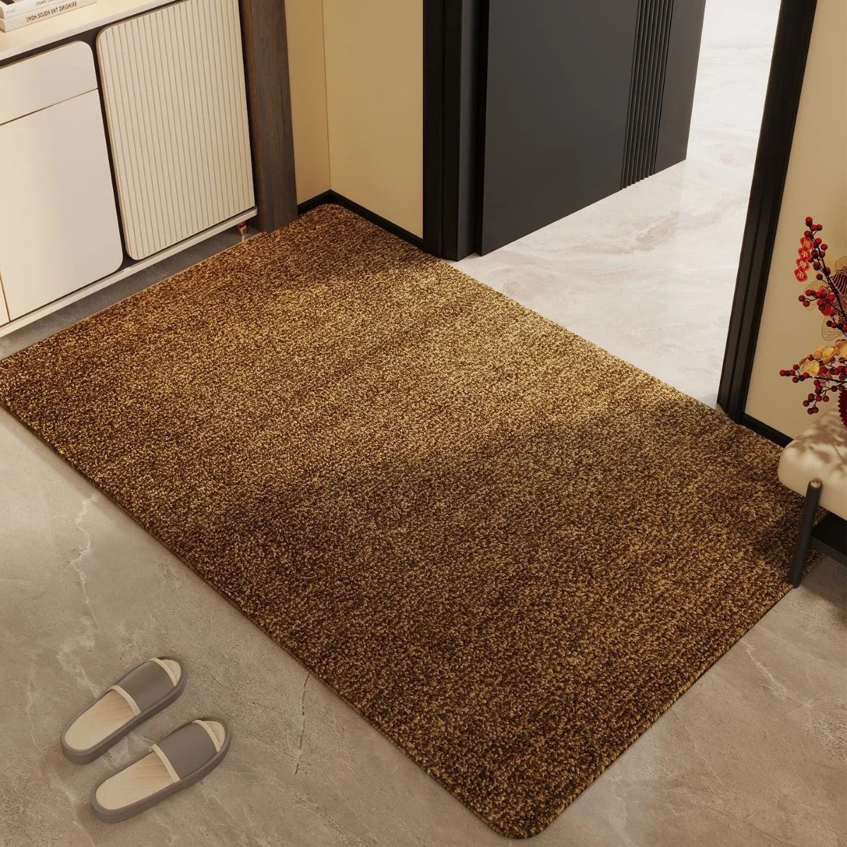 Indoor Floor Mat Plush Textured & Machine Washable