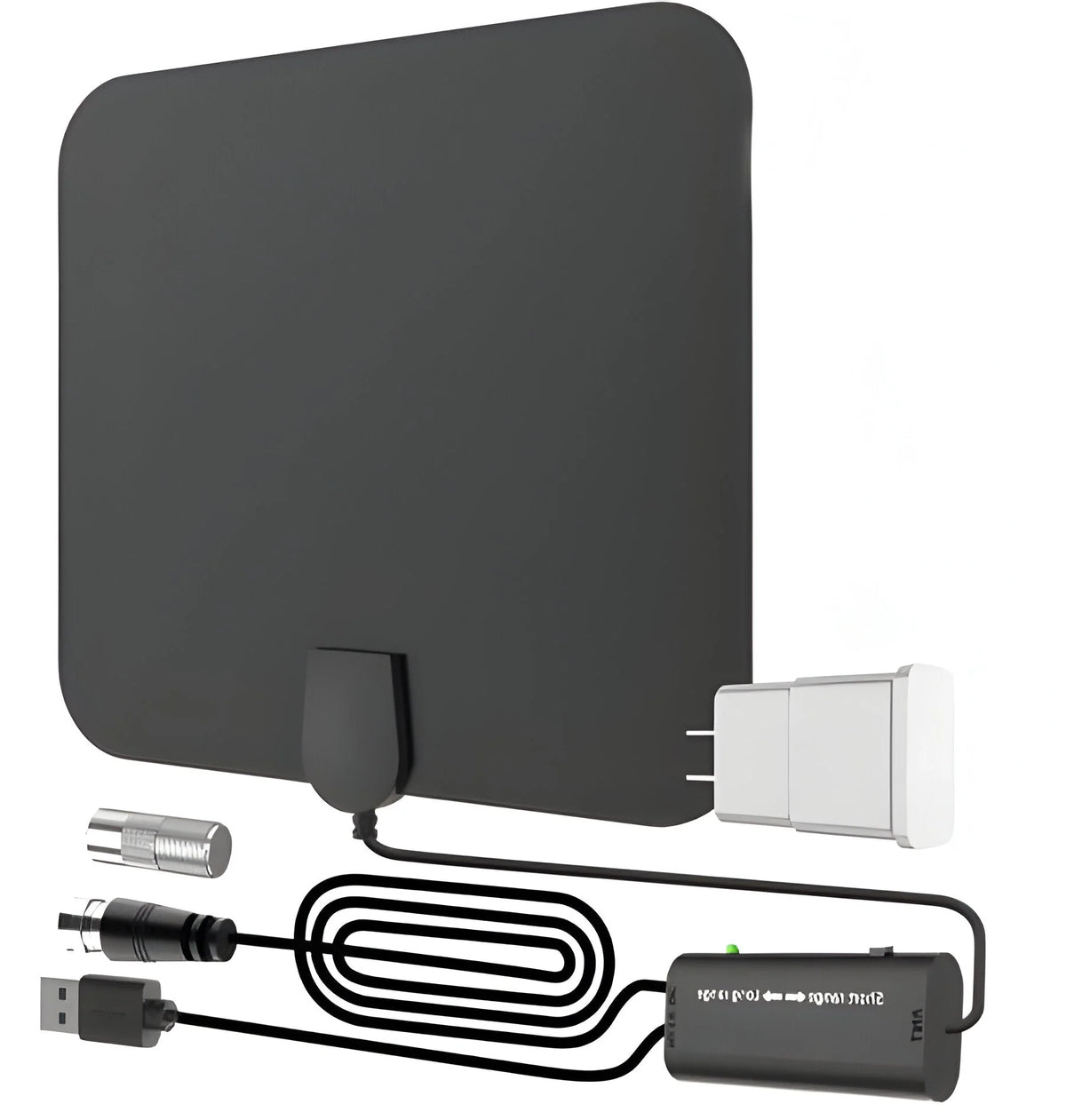 Indoor HDTV Antenna 37dB Amplifier Ultra-Thin Adhesive