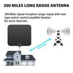 Indoor HDTV Antenna 37dB Amplifier Ultra-Thin Adhesive