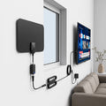 Indoor HDTV Antenna Amplified Slim Panel 300 Mile Range