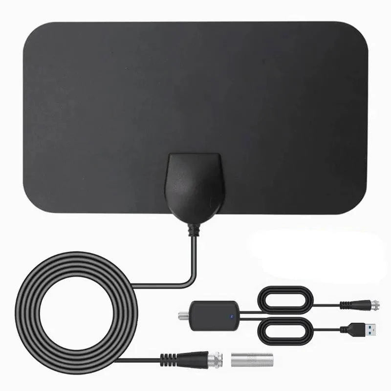 Indoor HDTV Antenna Amplified Slim Panel 300 Mile Range