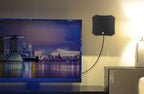 Indoor HDTV Antenna Flat Slim Panel Built In Coax
