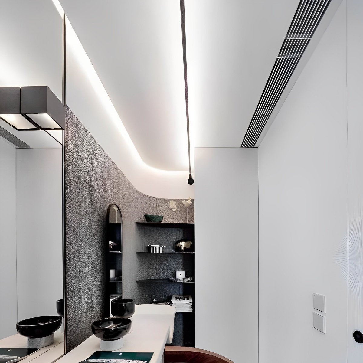 Indoor Linear LED Strip Light Rotatable Base Dimmable