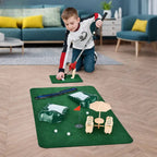 Indoor Mini Golf Set Adjustable Course Includes 6 Clubs