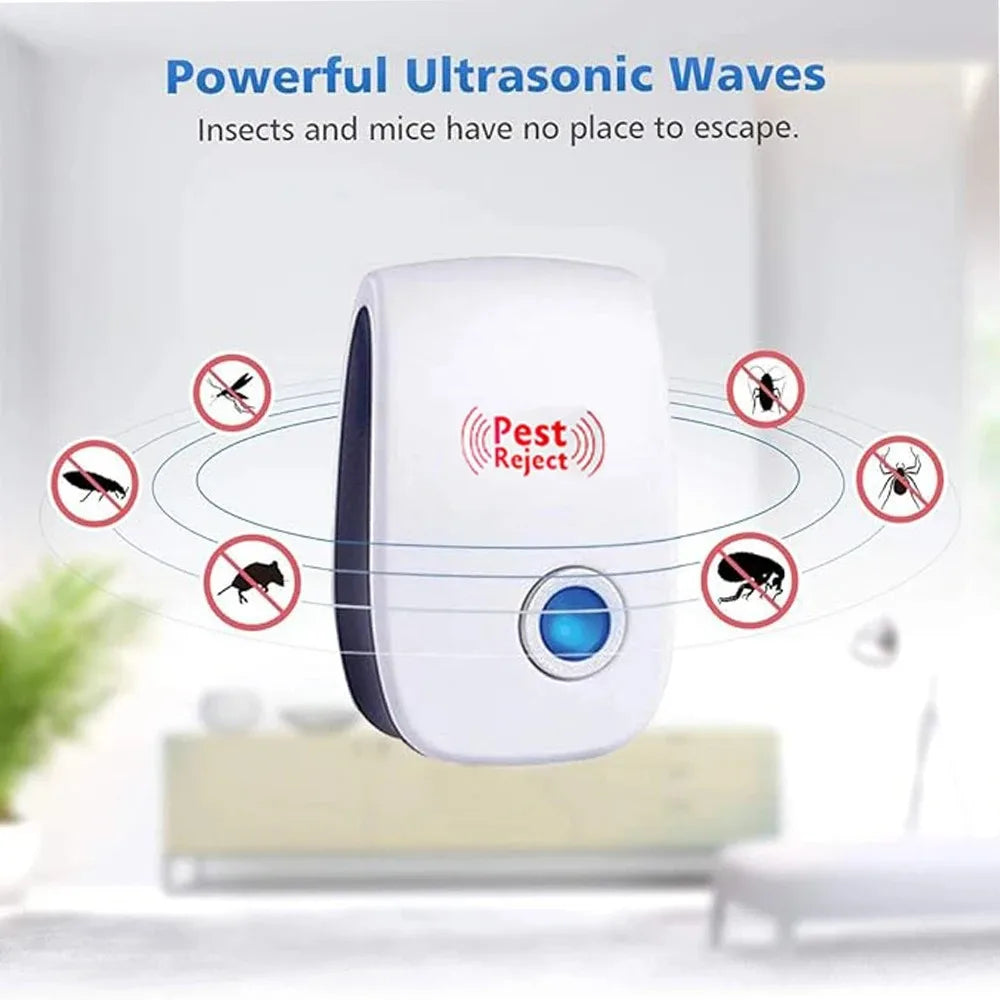 Indoor Pest Repellent Ultrasonic Plug-In 80 m² Coverage