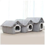 Indoor Pet House Plush Removable Cushion Small To Medium