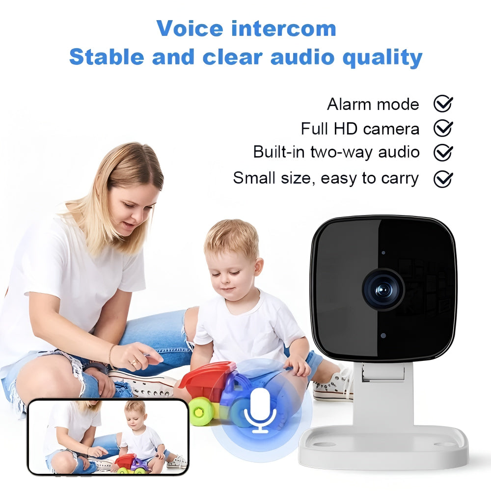 Indoor Security Camera 1080P AI Person Detection Two-Way Audio
