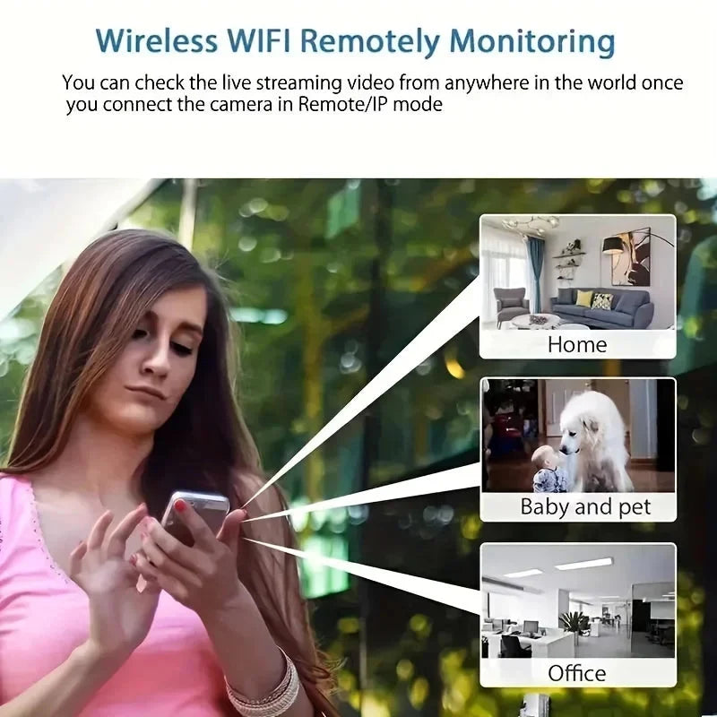 Indoor Security Camera 1080P HD Night Vision Two-Way Audio