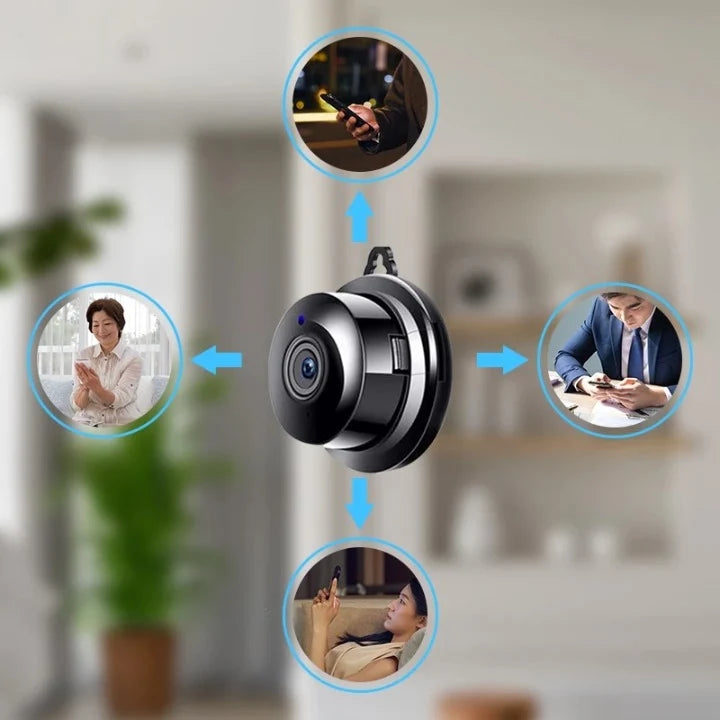 Indoor Security Camera 1080p Night Vision Magnetic Mount
