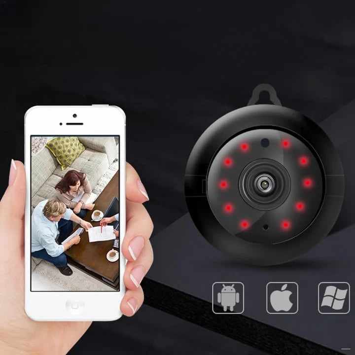 Indoor Security Camera 1080p Night Vision Magnetic Mount