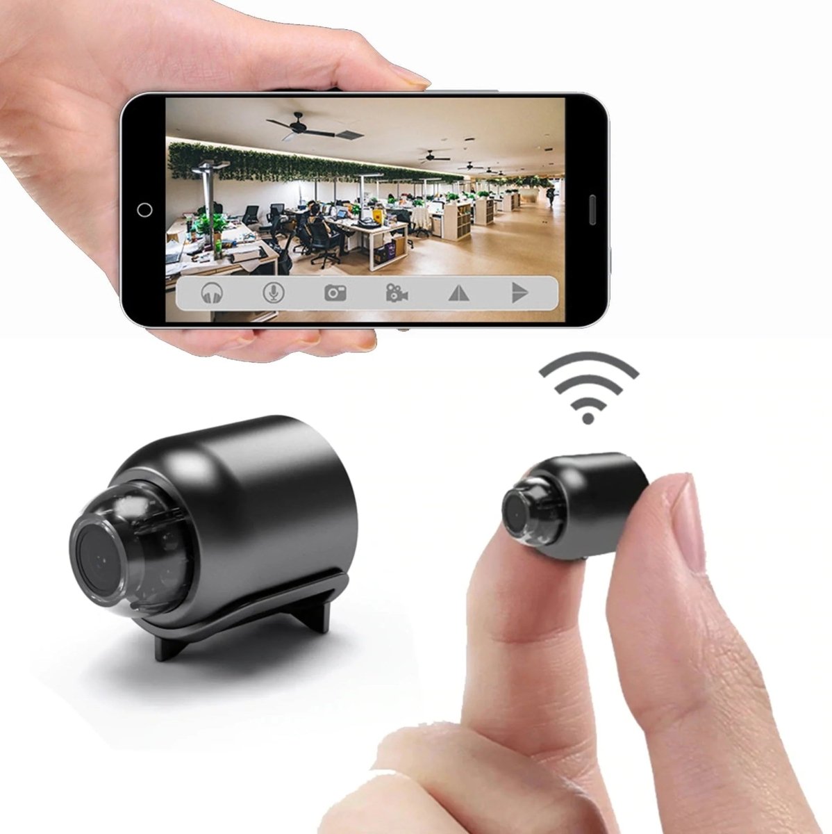Indoor Security Camera 1080p Night Vision Wi-Fi