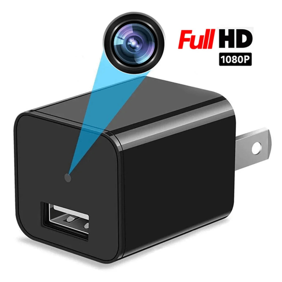 Indoor Security Camera Hidden USB Charger 1080P Motion Alerts