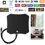 Indoor TV Antenna 4K Compatible Plug-and-Play 25-Mile Range