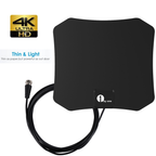 Indoor TV Antenna 4K Compatible Plug-and-Play 25-Mile Range