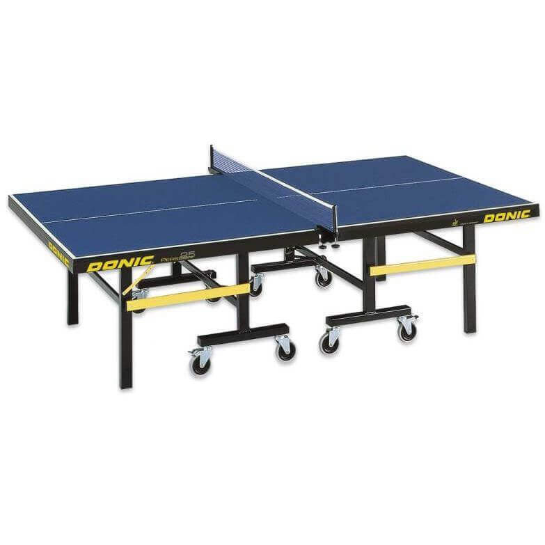 Indoor Table Tennis Table Foldable Playback & Rollable Halves