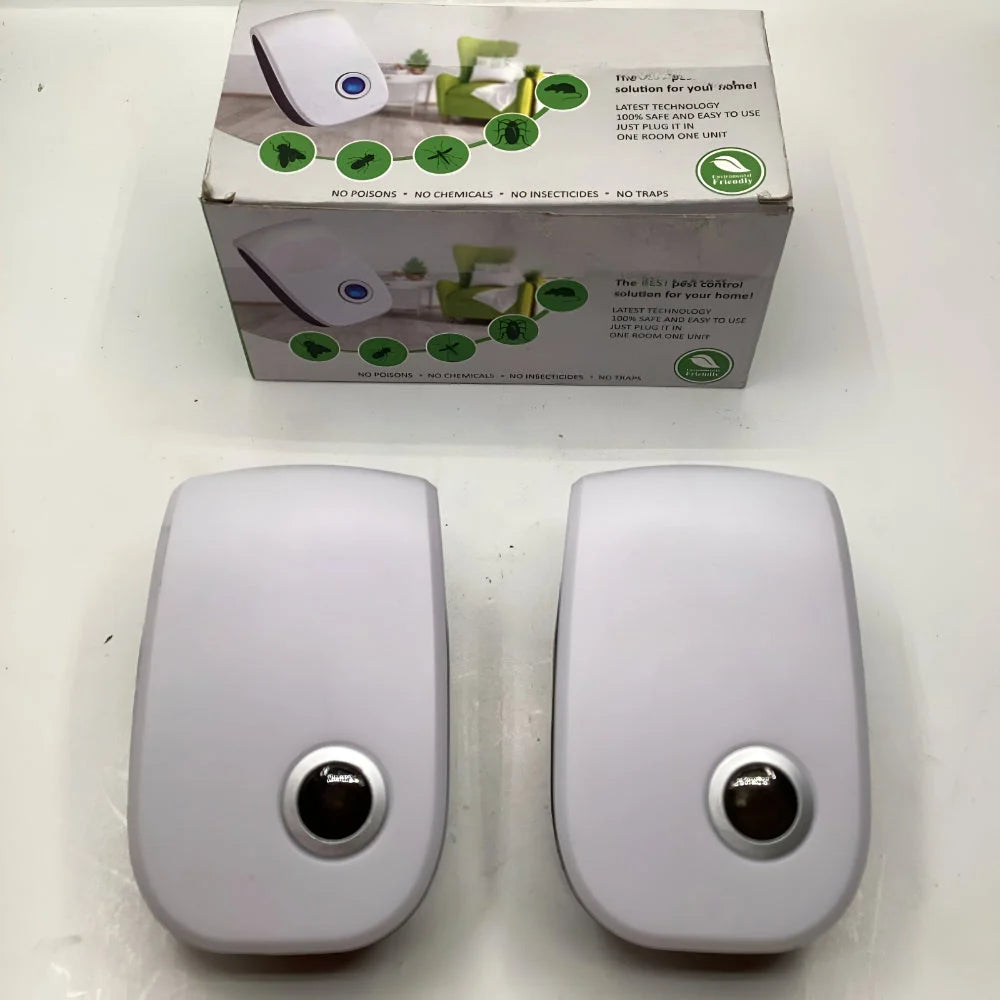 Indoor Ultrasonic Pest Repeller Plug-In Set of 2