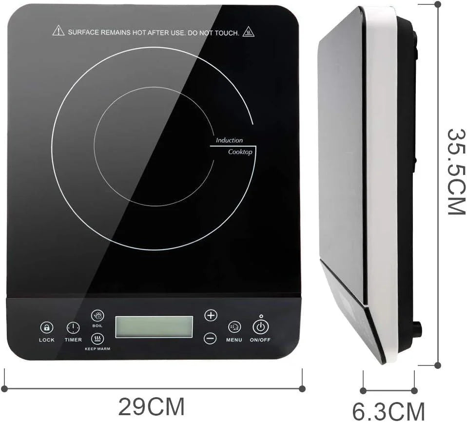 Induction Cooktop Portable 1800W Touch Controls