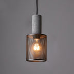 Industrial Concrete & Metal Pendant Light (E26/E27 Compatible)