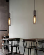 Industrial Concrete & Metal Pendant Light (E26/E27 Compatible)