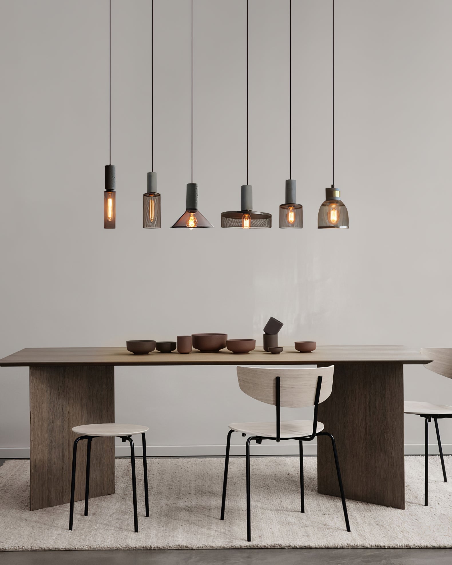 Industrial Concrete & Metal Pendant Light (E26/E27 Compatible)