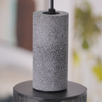 Industrial Concrete & Metal Pendant Light (E26/E27 Compatible)