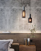 Industrial Concrete & Metal Pendant Light (E26/E27 Compatible)
