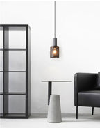 Industrial Concrete & Metal Pendant Light (E26/E27 Compatible)