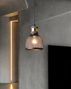 Industrial Concrete & Metal Pendant Light (E26/E27 Compatible)