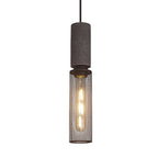 Industrial Concrete & Metal Pendant Light (E26/E27 Compatible)