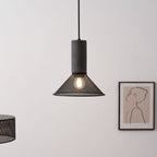 Industrial Concrete & Metal Pendant Light (E26/E27 Compatible)