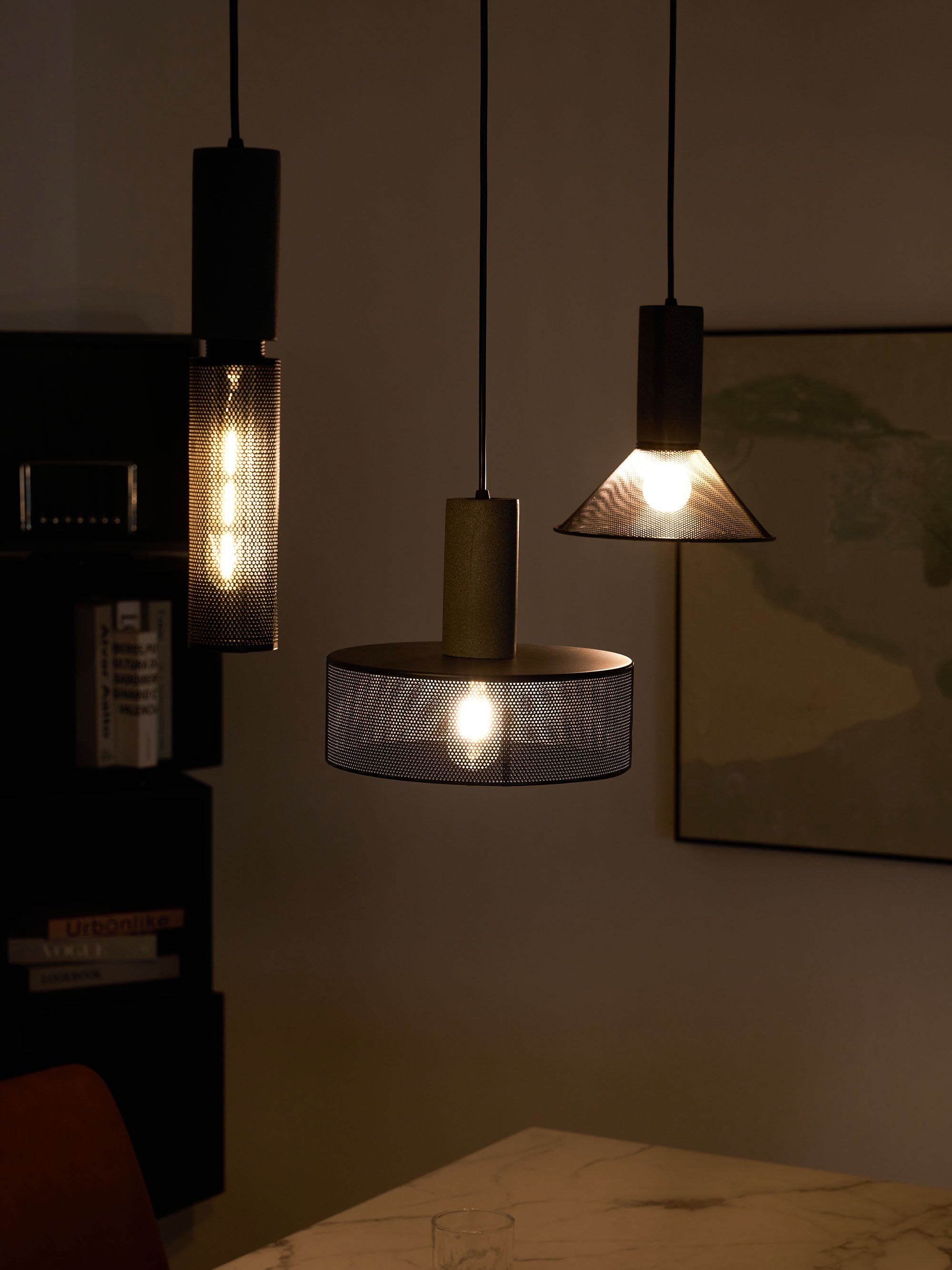 Industrial Concrete & Metal Pendant Light (E26/E27 Compatible)