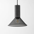 Industrial Concrete & Metal Pendant Light (E26/E27 Compatible)