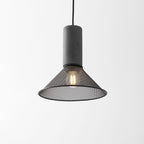 Industrial Concrete & Metal Pendant Light (E26/E27 Compatible)