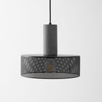 Industrial Concrete & Metal Pendant Light (E26/E27 Compatible)