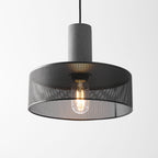 Industrial Concrete & Metal Pendant Light (E26/E27 Compatible)